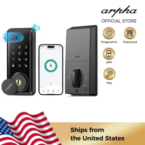 Smart Fingerprint Deadbolt Lock – Multiple Unlock Options with Touch ID and Easy Installation for Home Security