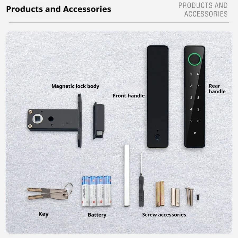 Bluetooth Fingerprint Door Lock with Keypad Handle – Smart Entry System for Apartment, Office, and Front Door Security - Image 5