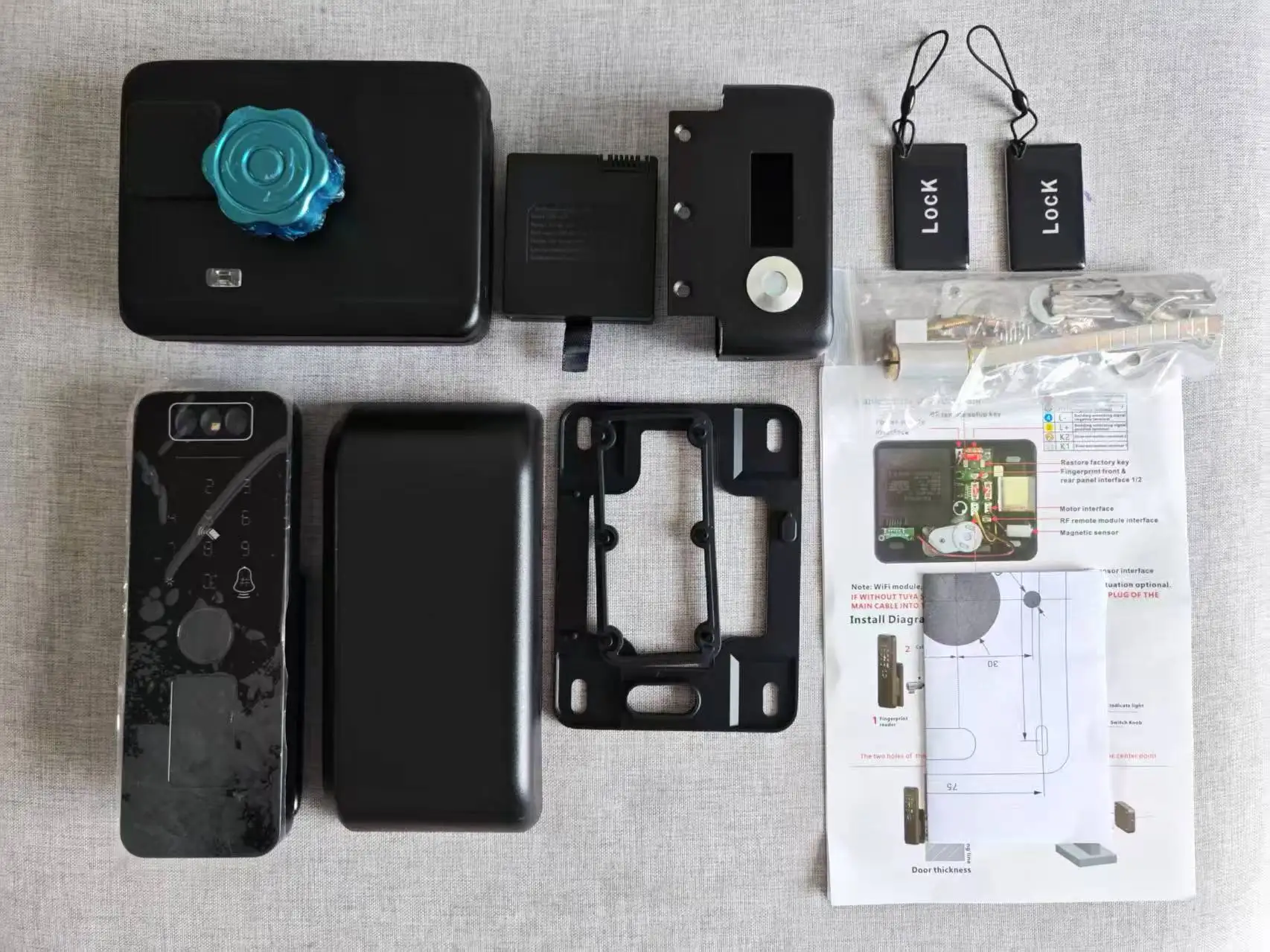 Outdoor Waterproof Smart WiFi Lock with 3D Face Recognition and App Control – Keyless Biometric Fingerprint Gate Lock - Image 6