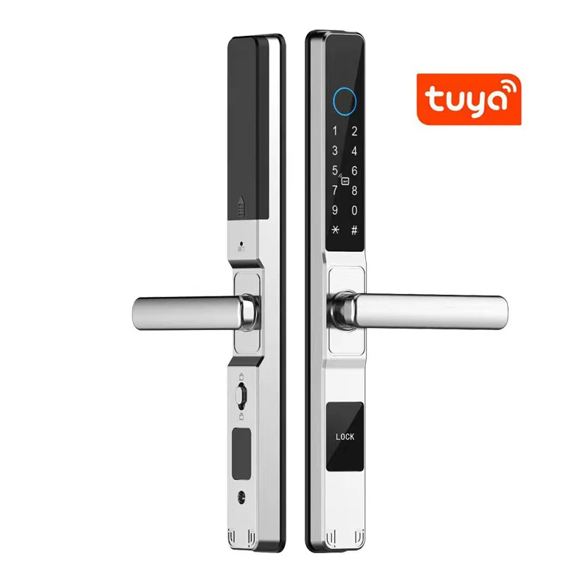 Smart Sliding Door Lock – Waterproof Tuya WiFi Fingerprint Password Lock with Electronic Mortise Hook Design - Image 3