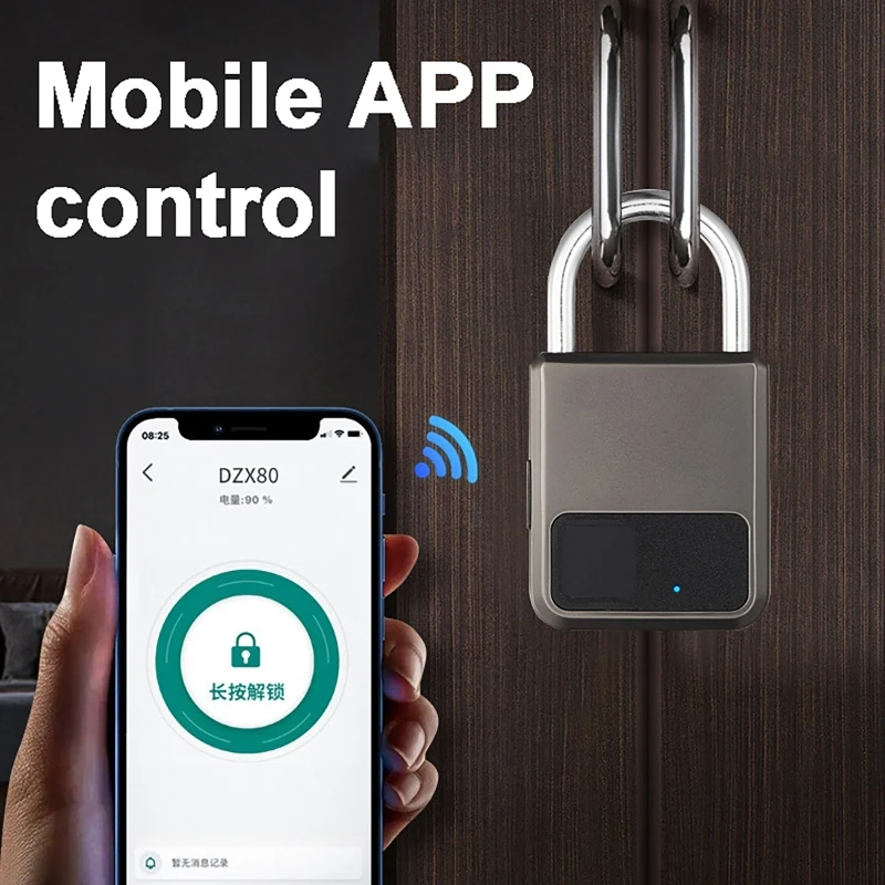 Smart USB Fingerprint Padlock – Waterproof Anti-Theft Security Lock for Lockers, Bags, Bikes, and Luggage - Image 3