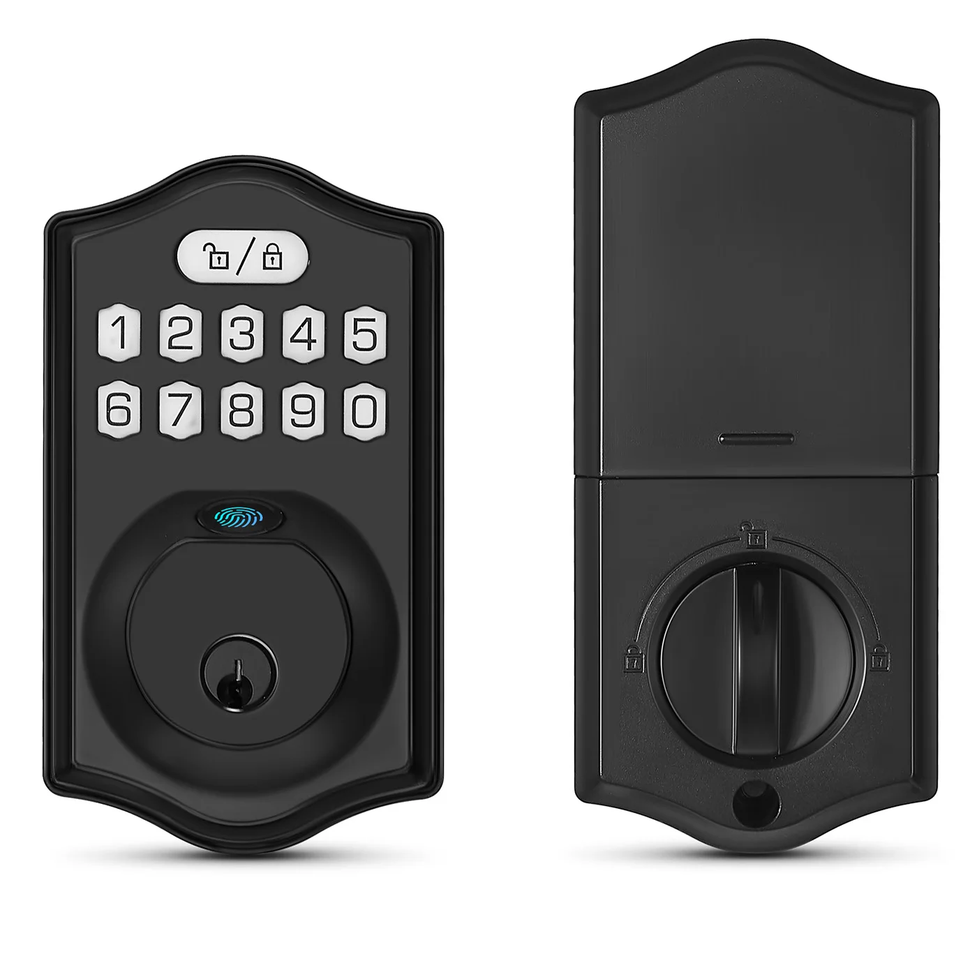 Electronic Fingerprint Deadbolt Lock – Keyless Entry Smart Door Lock with Keypad and Easy DIY Installation