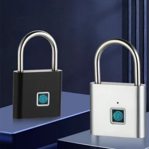Portable Smart Fingerprint Padlock – USB Charging Waterproof Keyless Lock with 0.2s Unlock and Anti-Theft Design